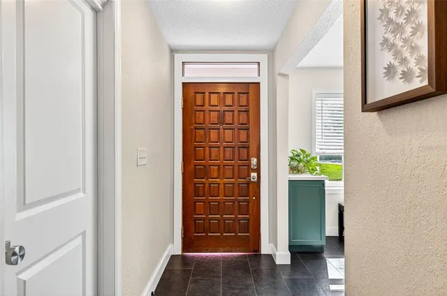 a view of an entryway door