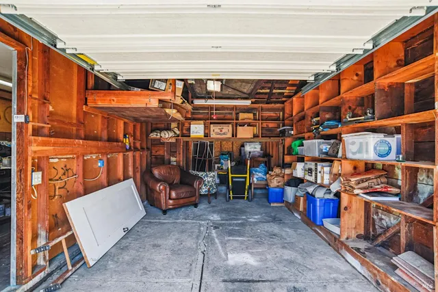 a view of storage and utility room