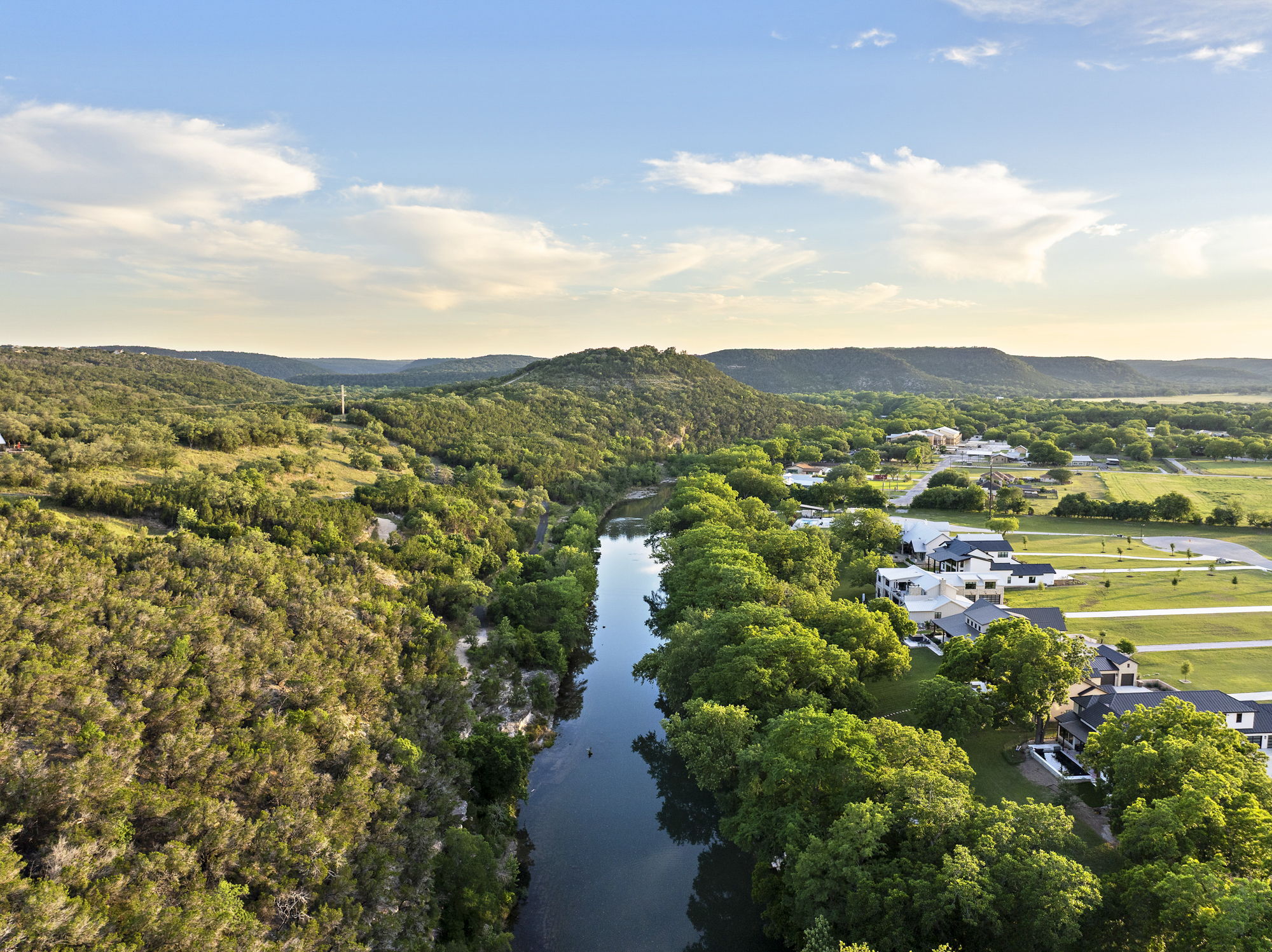 811 Wade Road Canyon Lake, TX 78132 - Photo 40 of 40 Bird's eye view of a water and mountain view