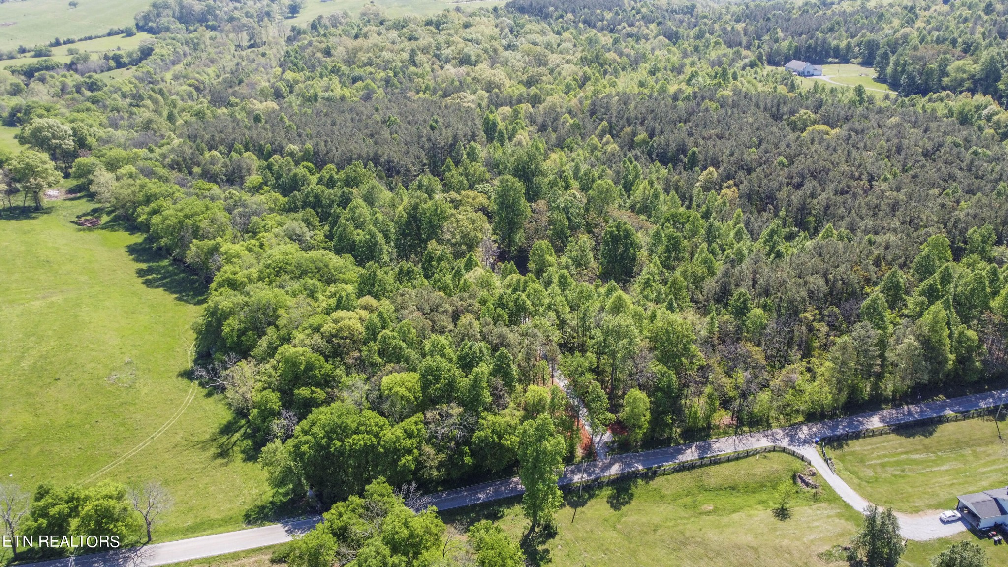 4 Dry Valley Road Loudon, TN 37774 - Photo 12 of 16 an aerial view of a house with a yard and swimming pool