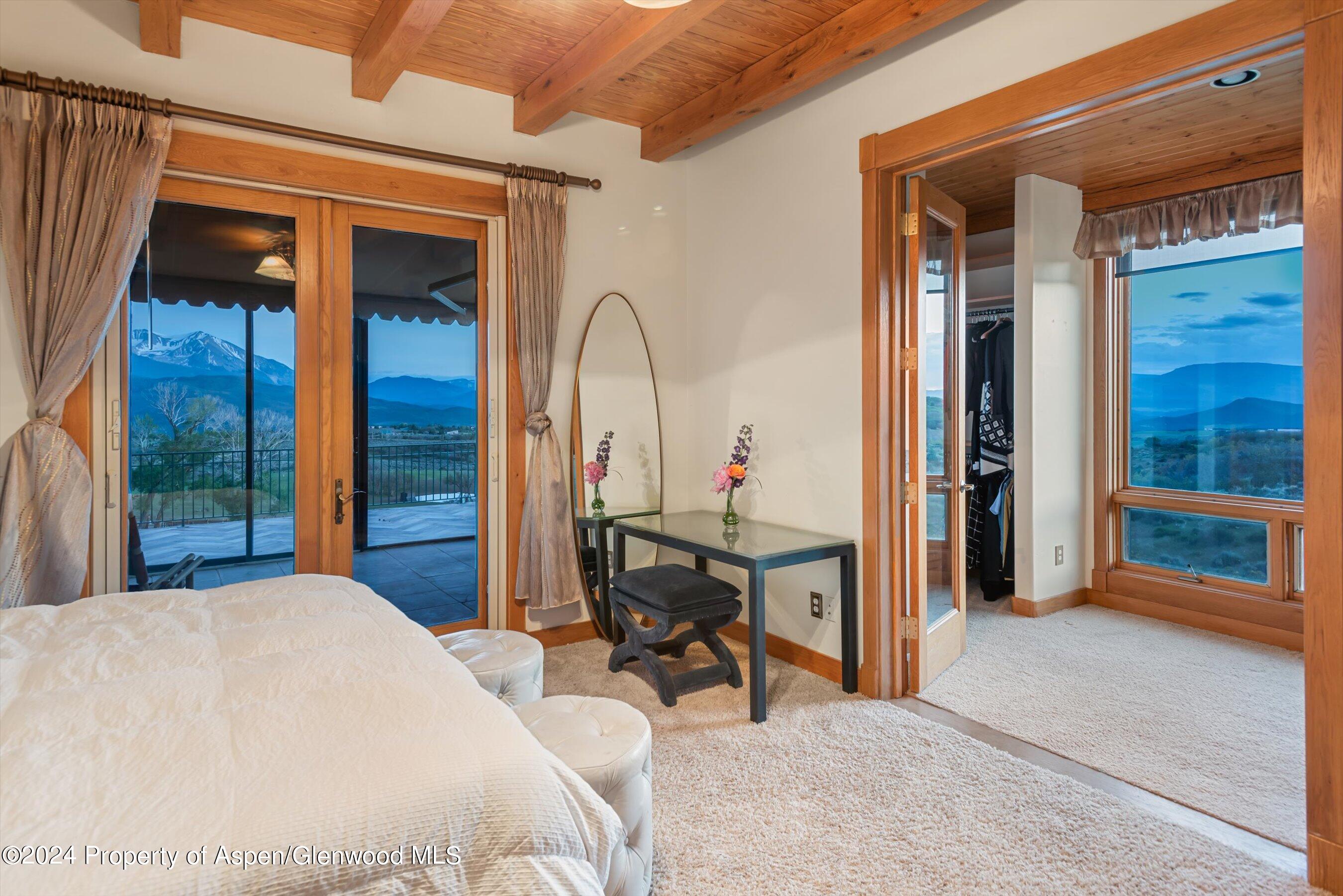 303 Park Meadows Lane Carbondale, CO 81623 - Photo 13 of 47 a bedroom with a bed and ceiling fan