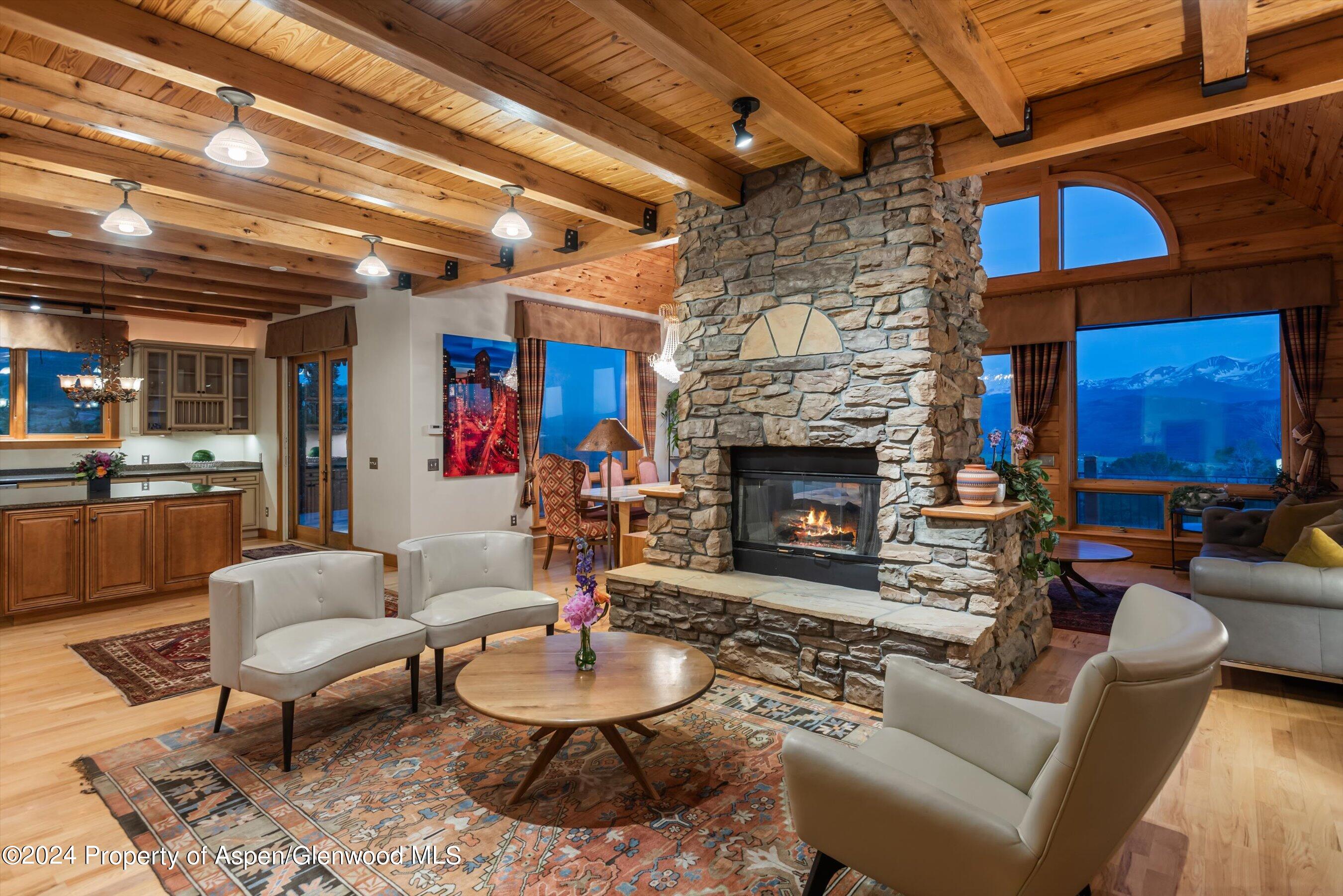 303 Park Meadows Lane Carbondale, CO 81623 - Photo 7 of 47 a living room with furniture and a fireplace