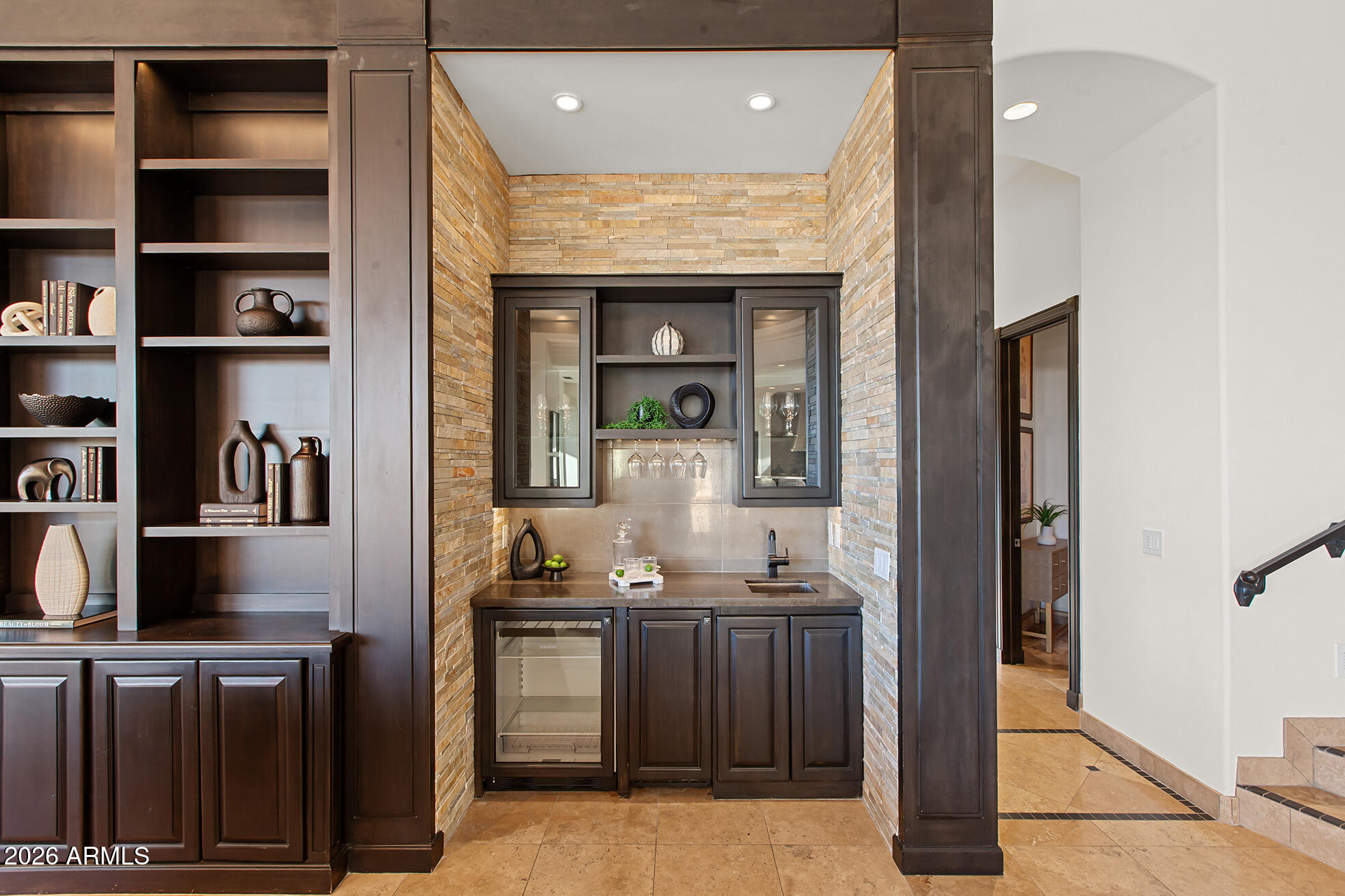 6207 East Indian Bend Road Paradise Valley, AZ 85253 - Photo 10 of 42 Wetbar in Great room