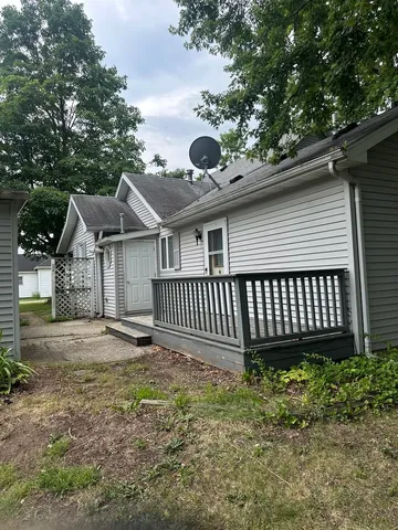 a backyard of a house