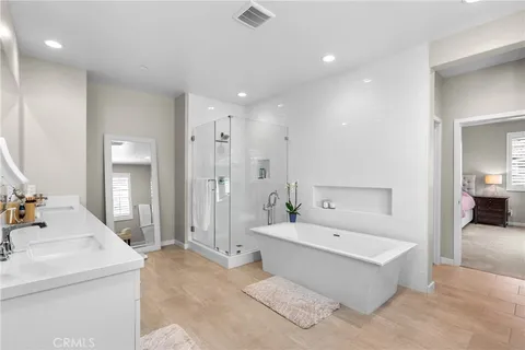 a view of a floor to ceiling window and a yard