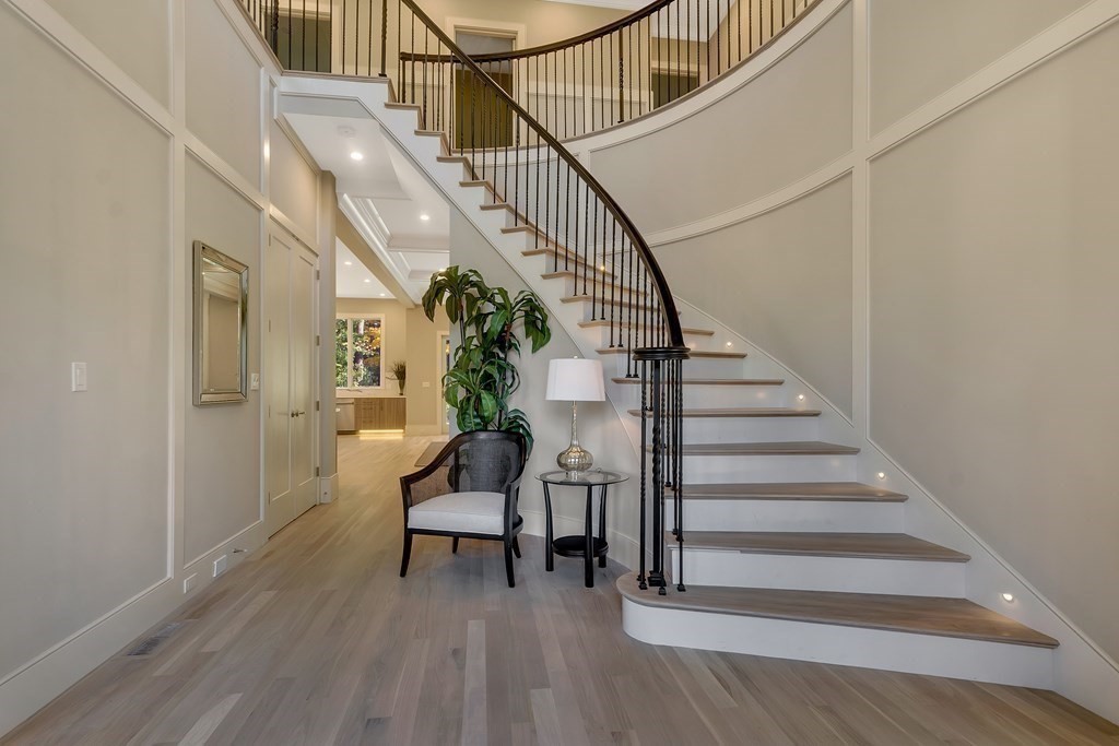 50 Gould Road Newton, MA 02468 - Photo 5 of 12 a view of entryway and hall with wooden floor