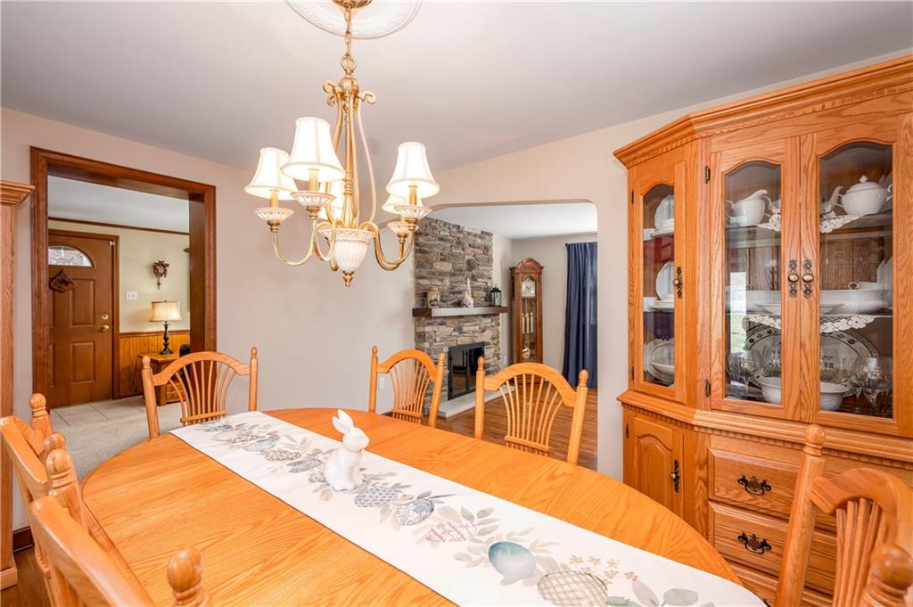 502 Nichols Road Pittsburgh, PA 15237 - Photo 9 of 46 a bedroom with furniture and a chandelier