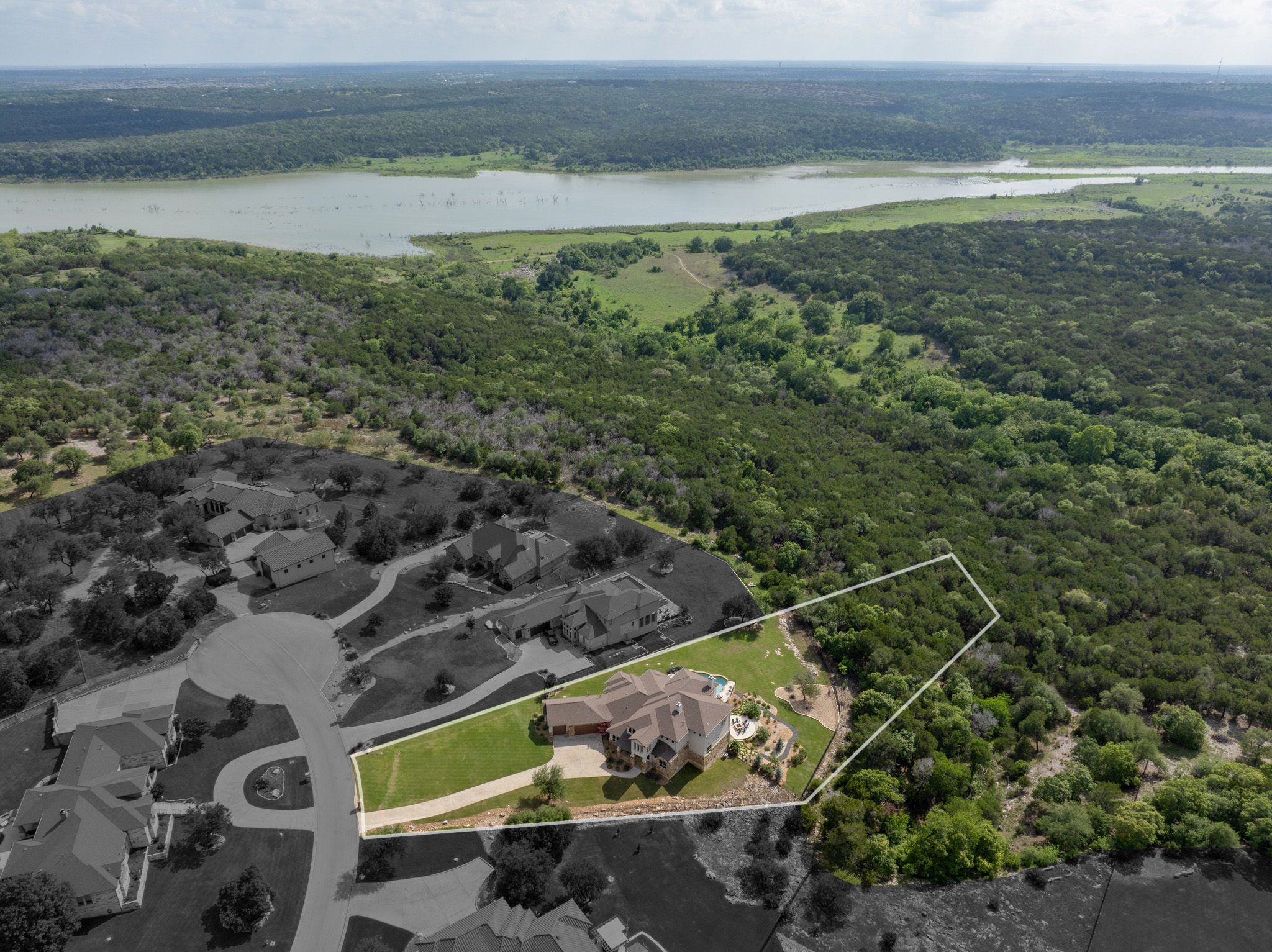 204 Wilderness Trail Georgetown, TX 78633 - Photo 6 of 38 a view of a yard with a wooden deck