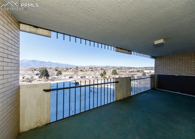 a view of a balcony