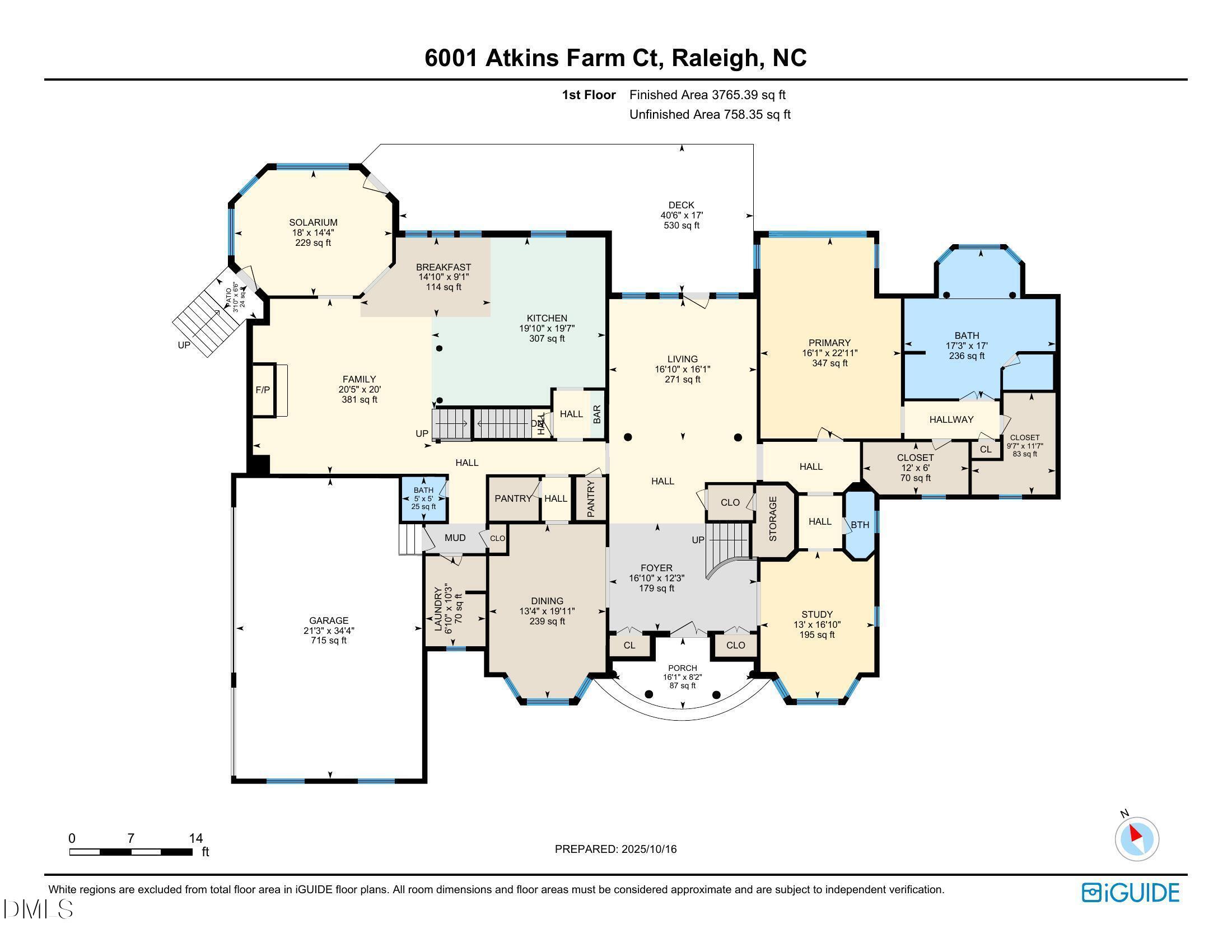 6001 Atkins Farm Court Raleigh, NC 27606 - Photo 94 of 96 1st floor plan