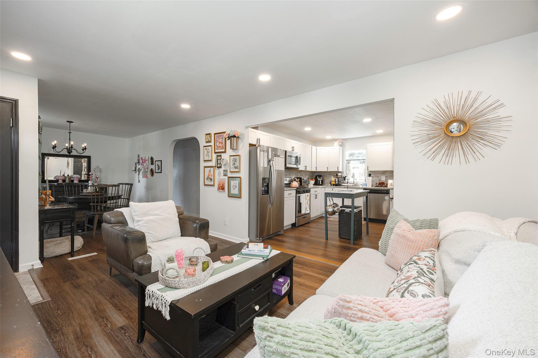 148 Bower Road Poughkeepsie, NY 12603 - Photo 7 of 19 a living room with furniture and kitchen view