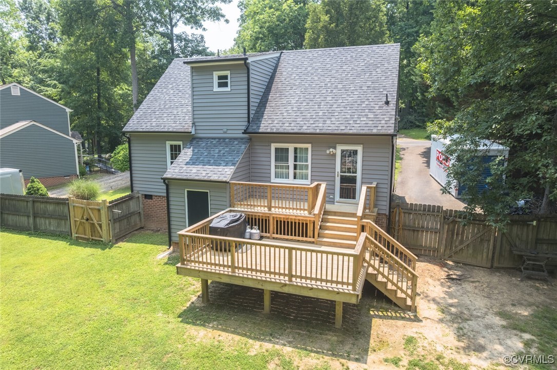 7313 Key Deer Circle Midlothian, VA 23112 - Photo 32 of 45 a view of house with a yard and furniture