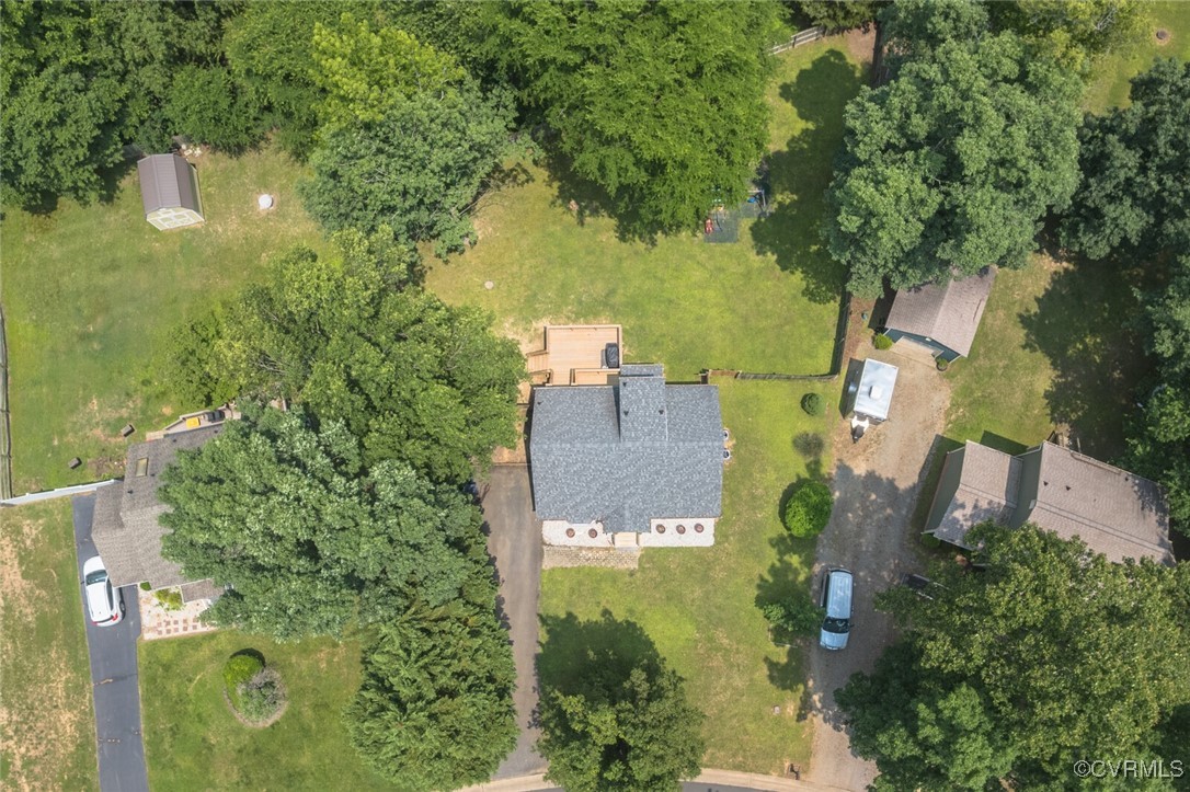 7313 Key Deer Circle Midlothian, VA 23112 - Photo 36 of 45 an aerial view of a house with outdoor space and street view
