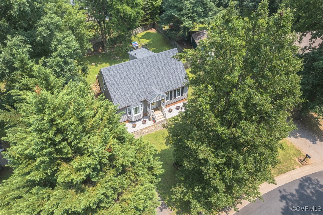 7313 Key Deer Circle Midlothian, VA 23112 - Photo 44 of 45 an aerial view of a house with yard swimming pool and outdoor seating