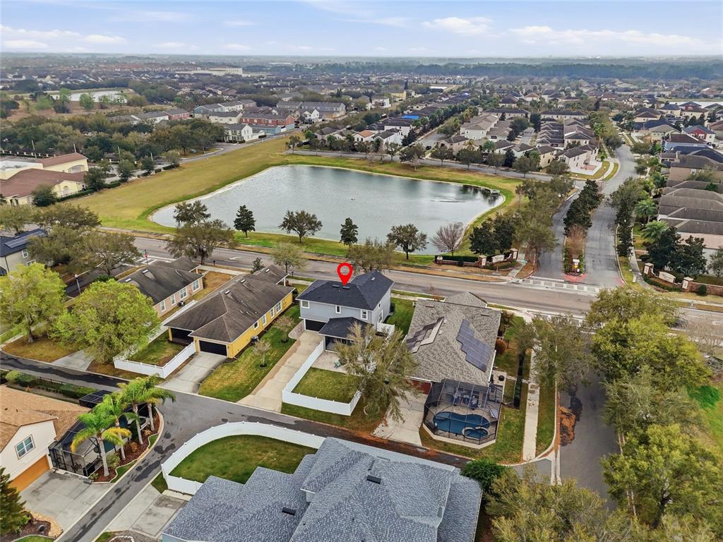 13013 Overstreet Road Windermere, FL 34786 - Photo 44 of 47 an aerial view of a house with a ocean view