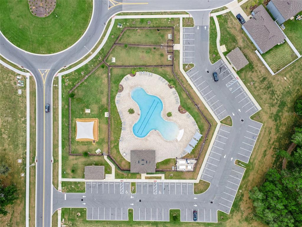 3914 Resting Robin Avenue Bartow, FL 33830 - Photo 45 of 45 an aerial view of a house with a swimming pool