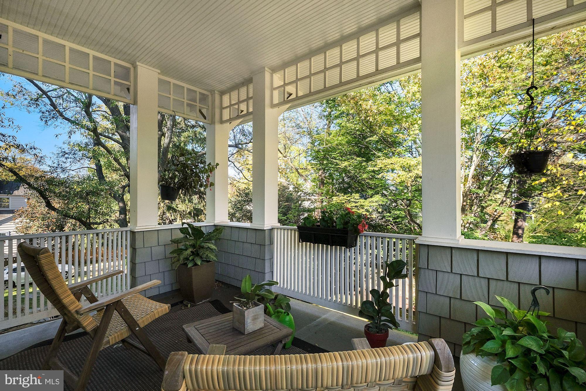 3523 Bradley Lane Chevy Chase, MD 20815 - Photo 16 of 28 Owner's private porch, overlooking the yard