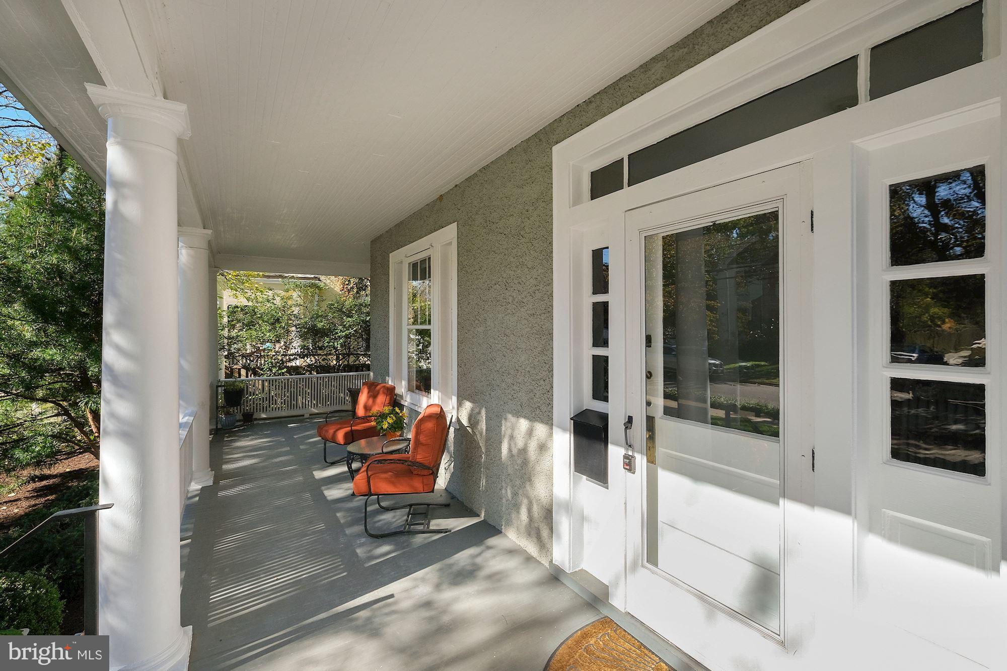 3523 Bradley Lane Chevy Chase, MD 20815 - Photo 3 of 28 Fabulous front porch wraps around to rear deck