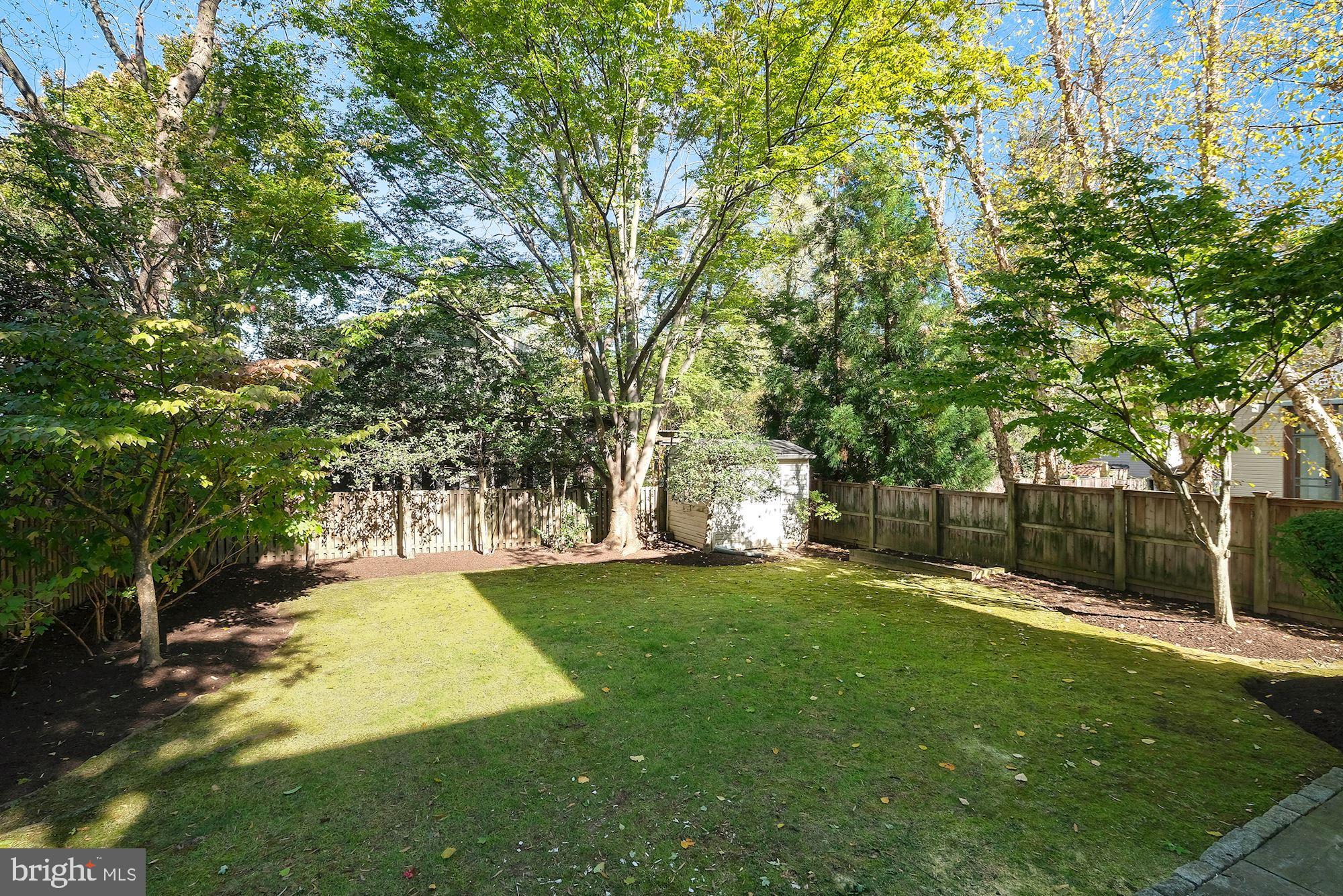 3523 Bradley Lane Chevy Chase, MD 20815 - Photo 26 of 28 Large, level back yard with shed