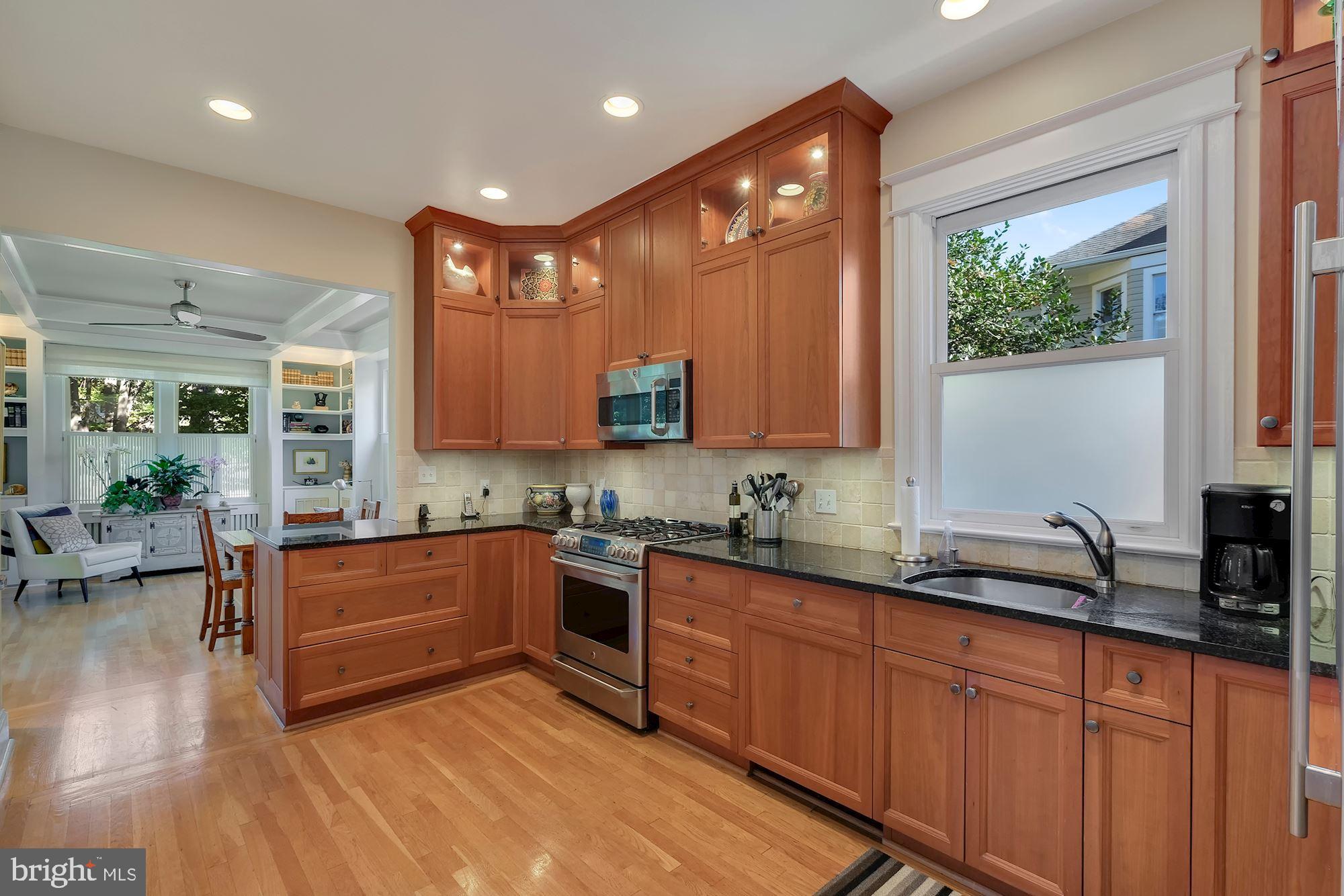 3523 Bradley Lane Chevy Chase, MD 20815 - Photo 9 of 28 Recent gourmet kitchen, opening to family room