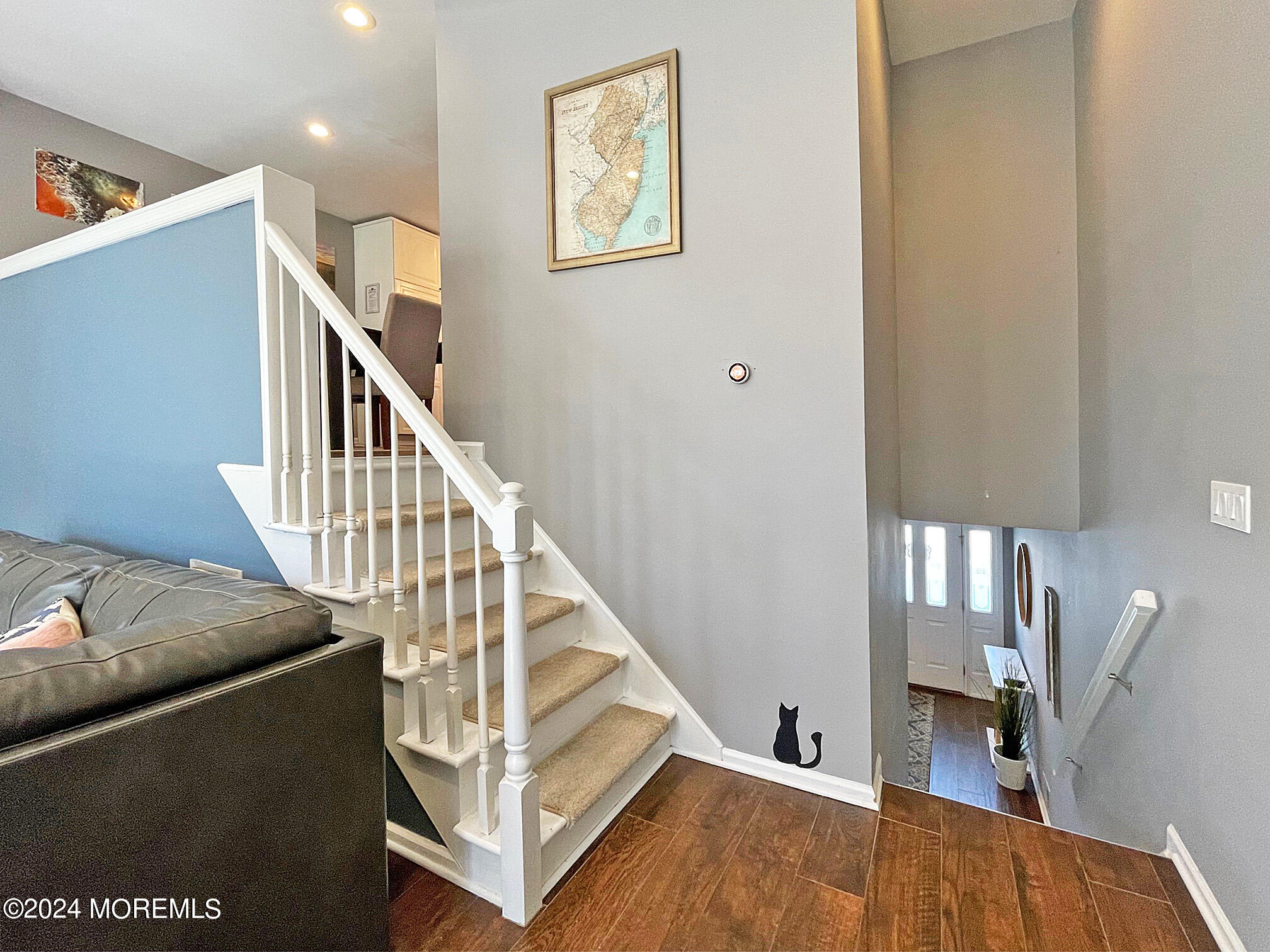 139 3rd Street, Unit 2 Keyport, NJ 07735 - Photo 28 of 36 a view of entryway and hall with wooden floor