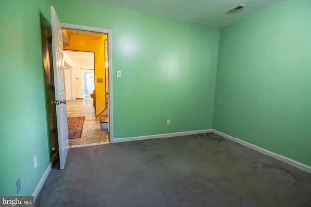 a view of an empty room