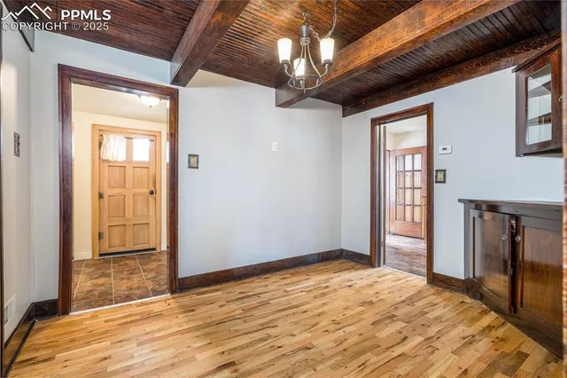 a view of empty room