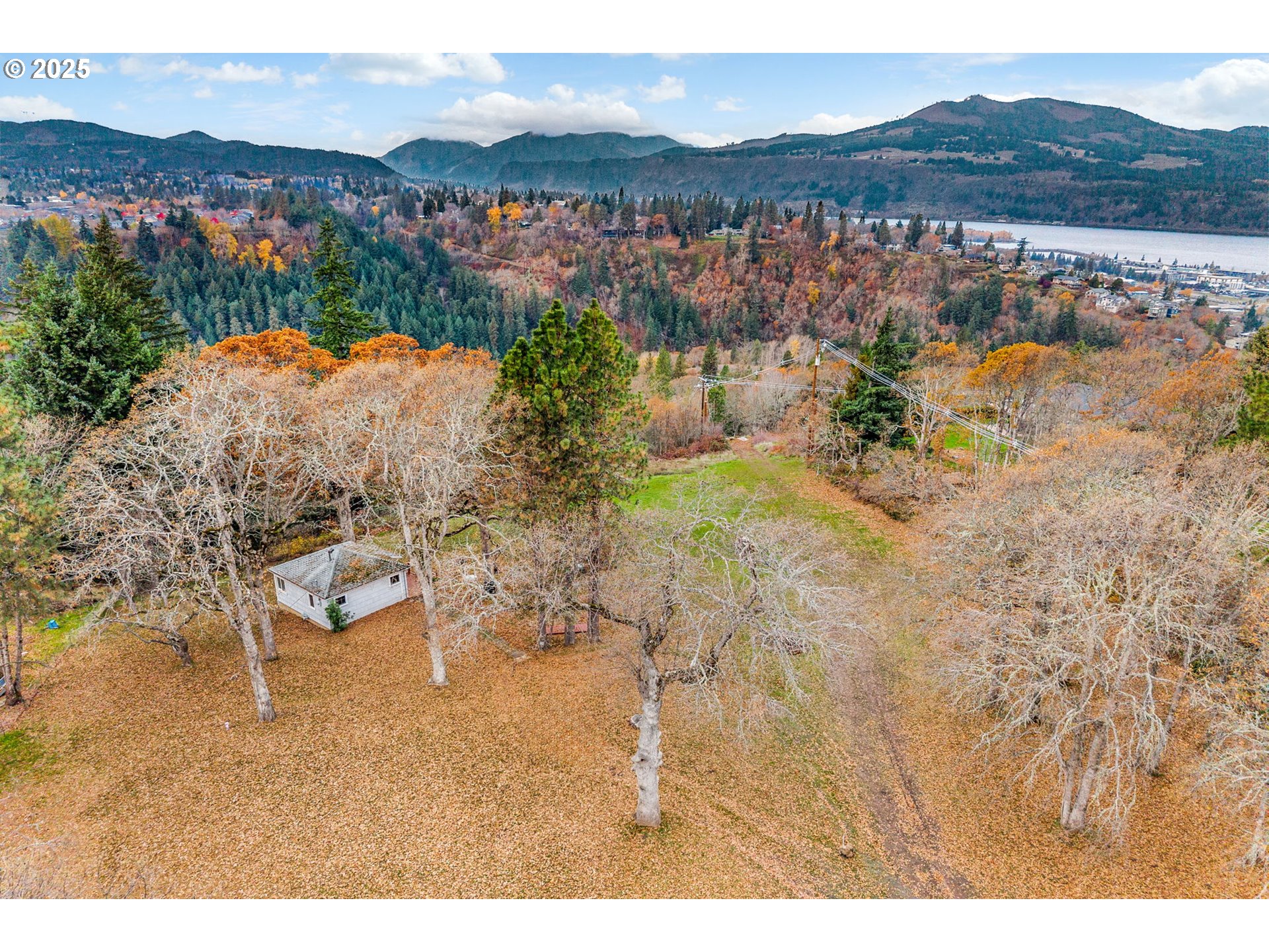 710 Highline Road Hood River, OR 97031 - Photo 24 of 36 a view of a lake with a mountain