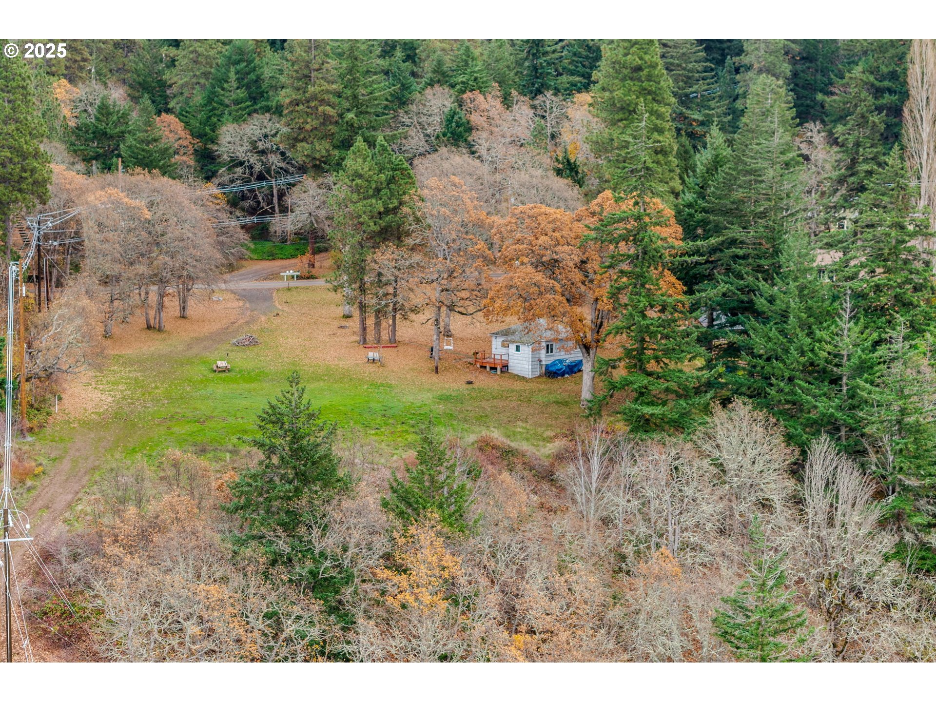 710 Highline Road Hood River, OR 97031 - Photo 5 of 36 a view of a yard with large trees