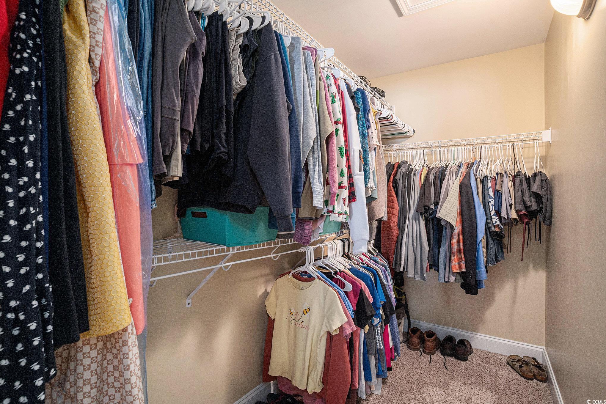 276 Avery Drive Myrtle Beach, SC 29588 - Photo 14 of 26 Spacious closet with carpet floors and attic acces