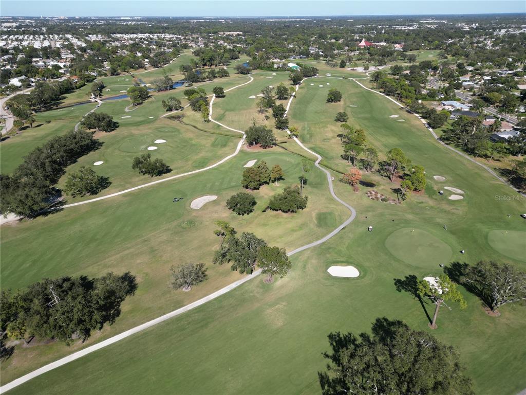 433 Whitfield Avenue Sarasota, FL 34243 - Photo 44 of 46 an aerial view of a residential houses with outdoor space