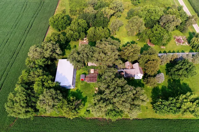 a view of a lake with a building in the background