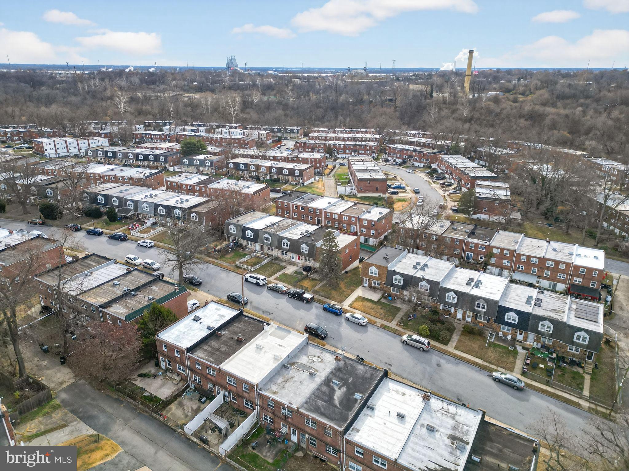 4026 Gideon Road Brookhaven, PA 19015 - Photo 20 of 27 Aerial view of a suburban neighborhood.