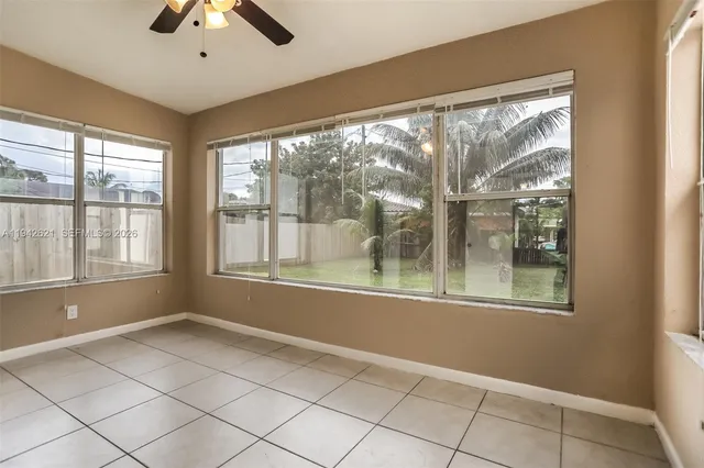 a view of empty room with stair