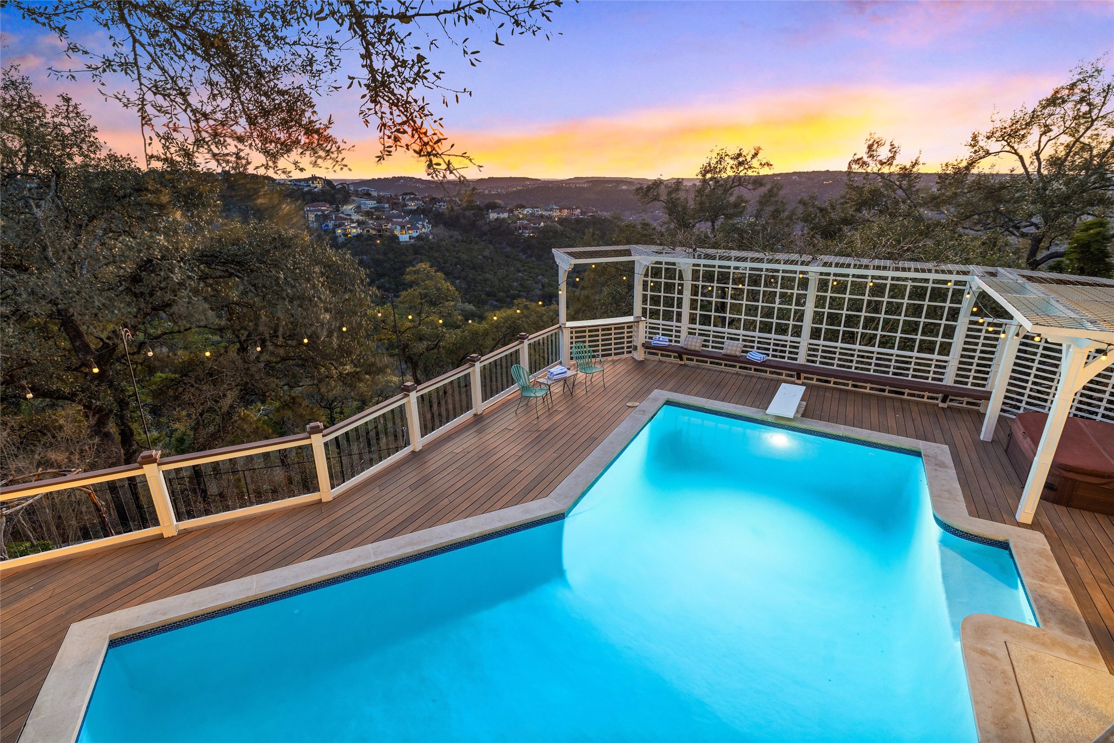 5301 Valburn Circle Austin, TX 78731 - Photo 27 of 39 a view of a swimming pool with a deck