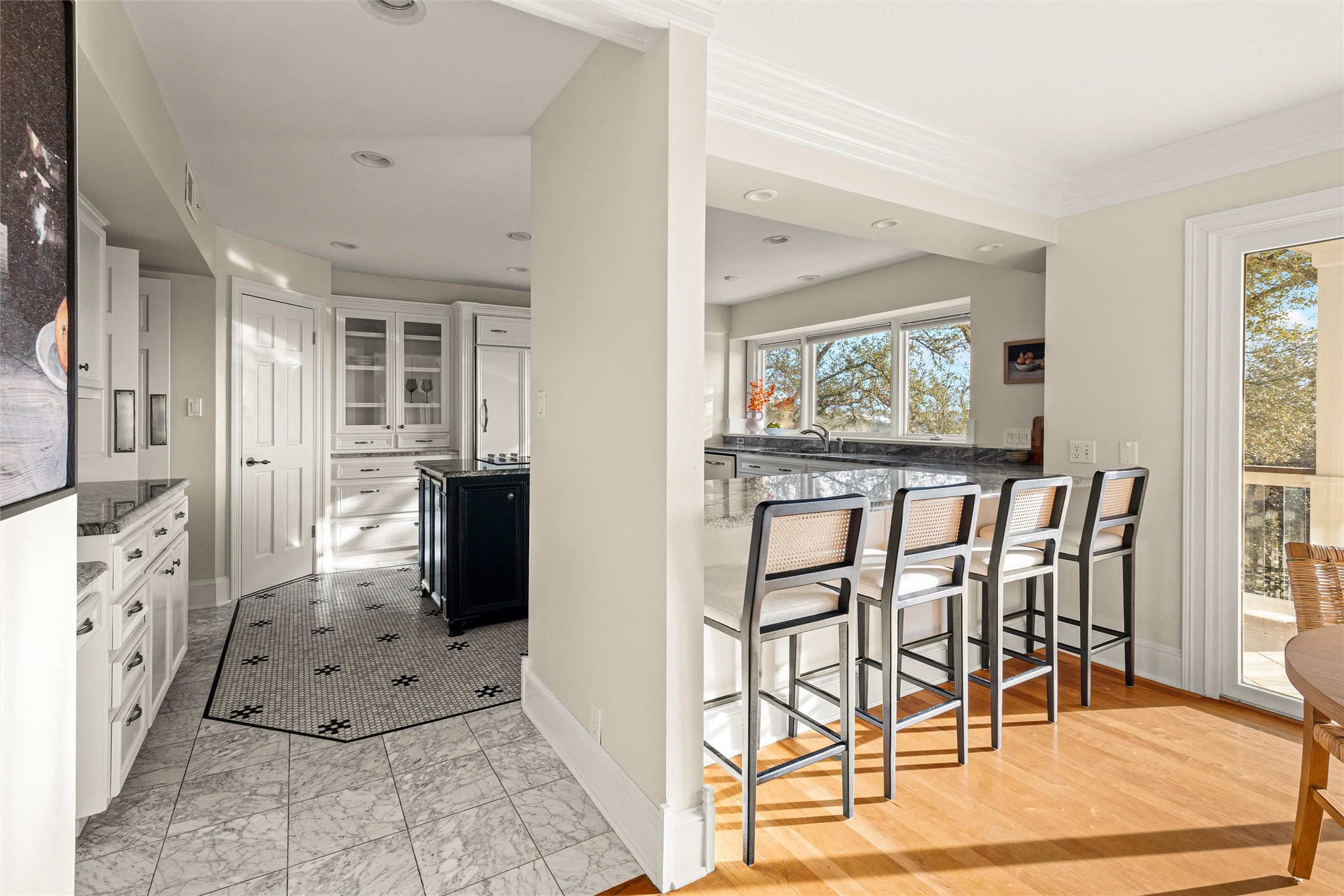 5301 Valburn Circle Austin, TX 78731 - Photo 8 of 39 a view of a hallway with furniture and a large window