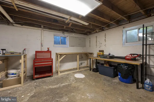 a view of storage and utility room