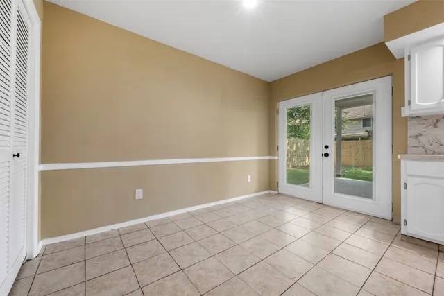 a view of an empty room