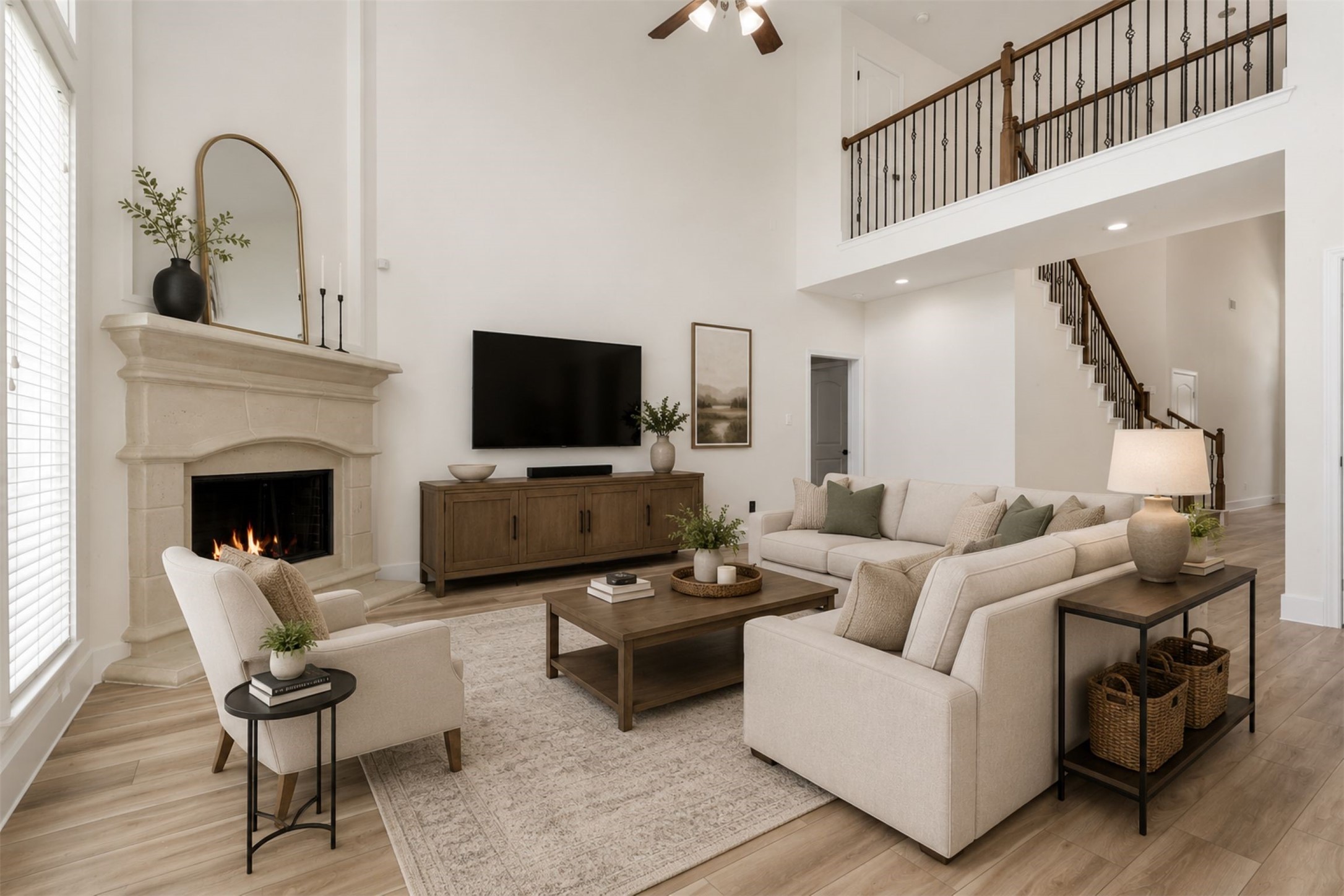 26422 Red Cliff Ridge Katy, TX 77494 - Photo 8 of 40 Virtually staged family room