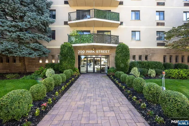 a front view of a house with a yard and potted plants