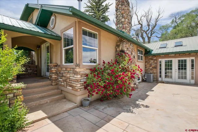 a front view of a house