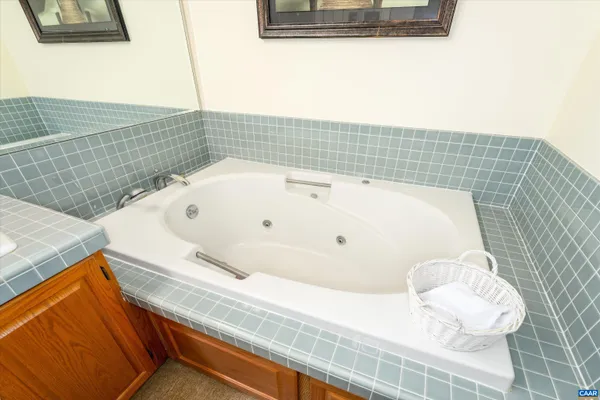 a view of bathroom with a shower and a toilet