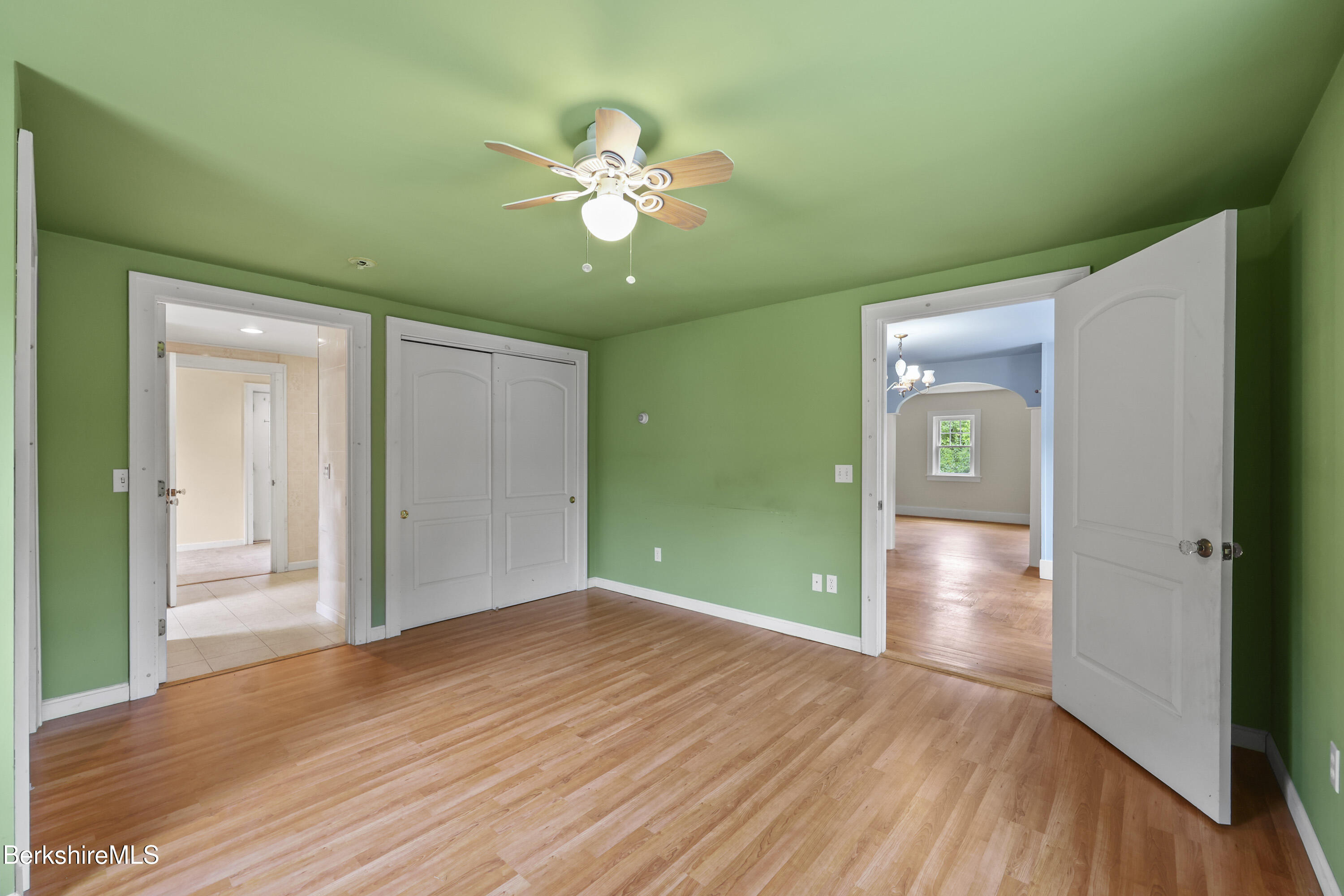 132 South Washington State Road Washington, MA 01223 - Photo 14 of 41 a view of livingroom with hardwood floor and kitchen view