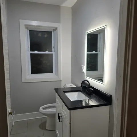 a bathroom with a sink and a toilet