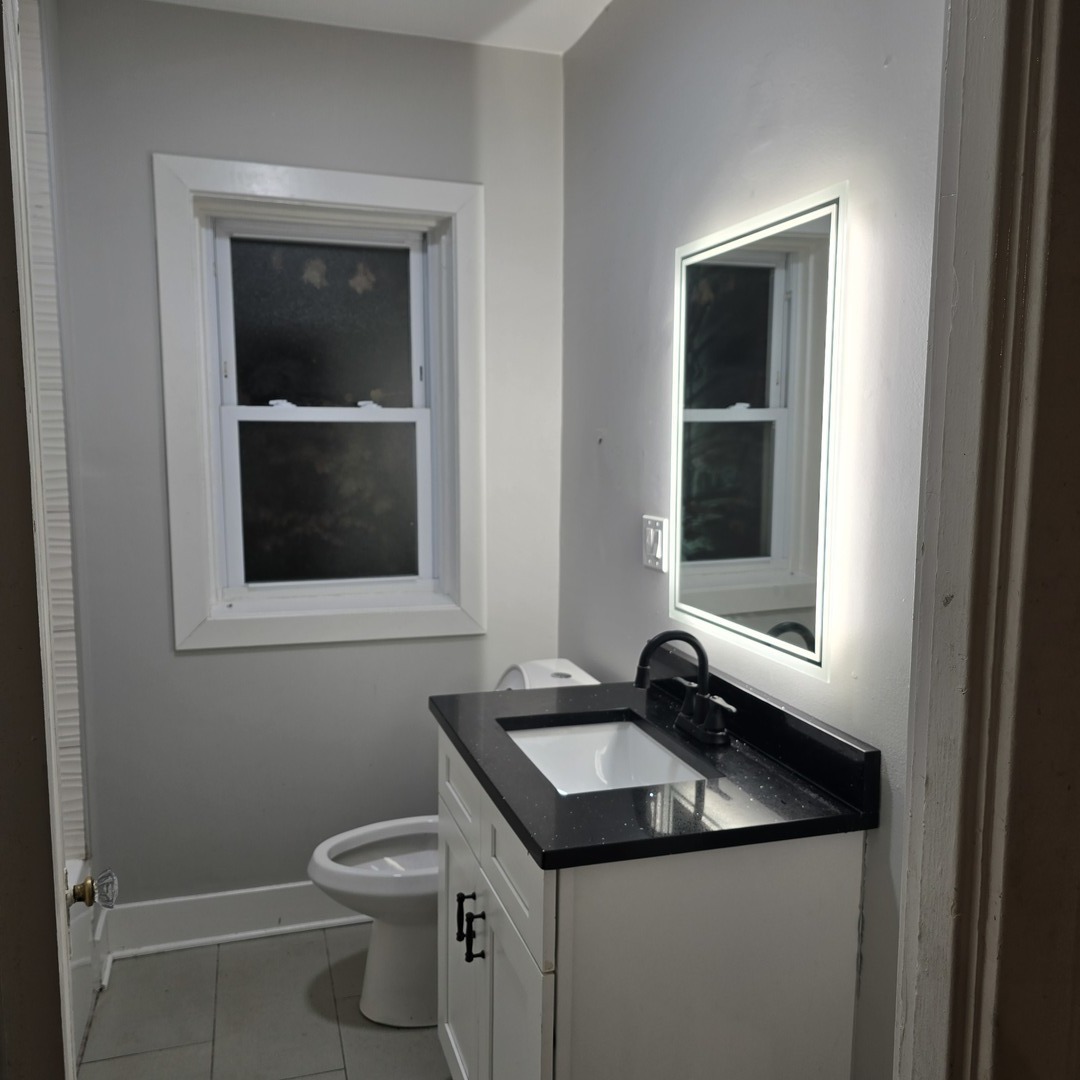 7529 North Claremont Avenue, Unit 2 Chicago, IL 60645 - Photo 12 of 24 a bathroom with a sink and a toilet