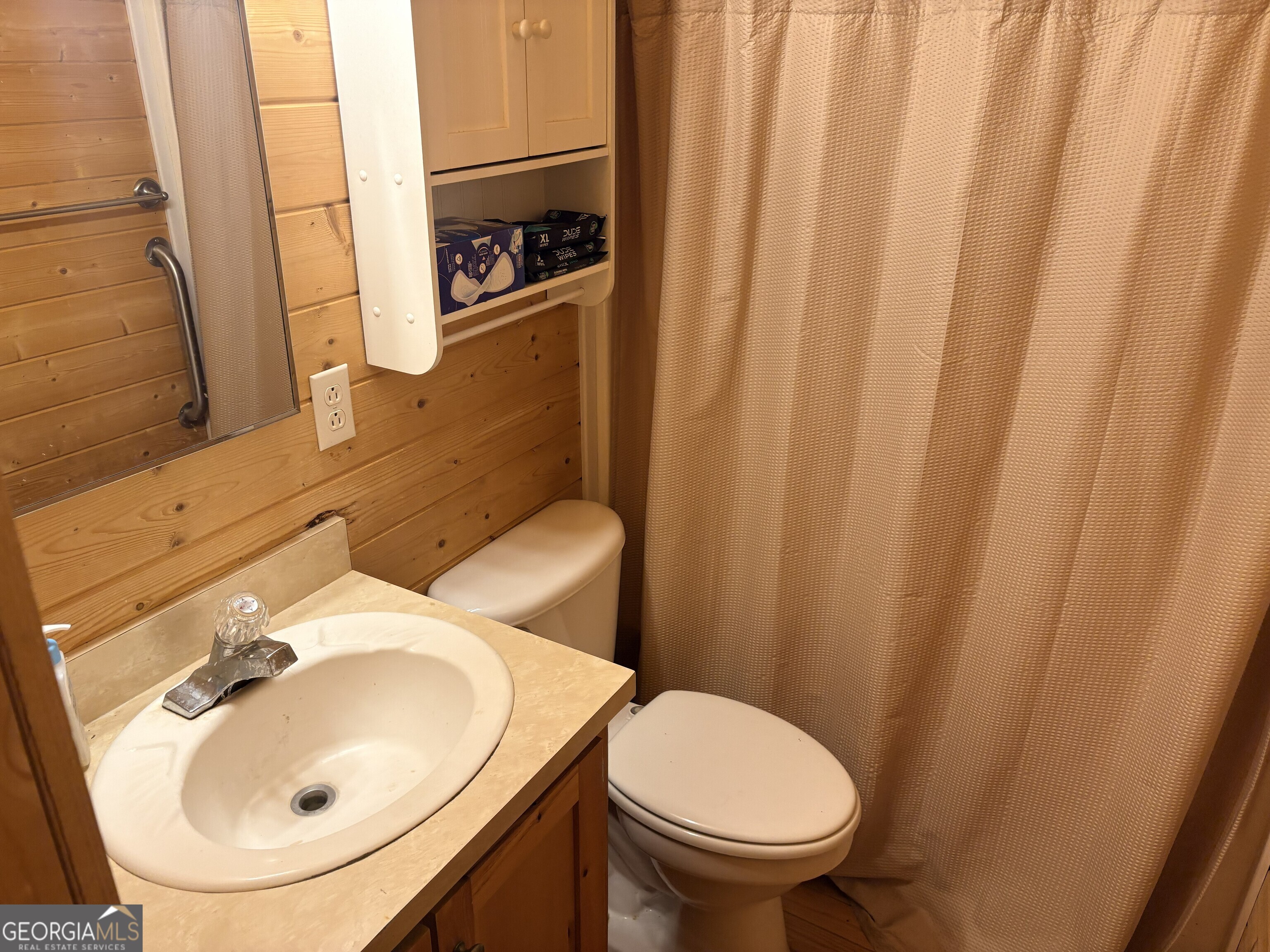 53 Summertown Main Street Midville, GA 30441 - Photo 43 of 57 a bathroom with a sink a toilet and a mirror