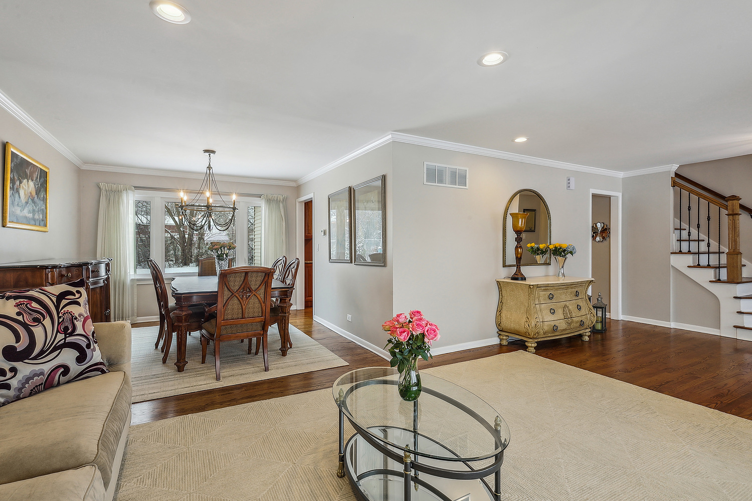 1832 Birch Road Northbrook, IL 60062 - Photo 8 of 28 a living room with furniture and a large window