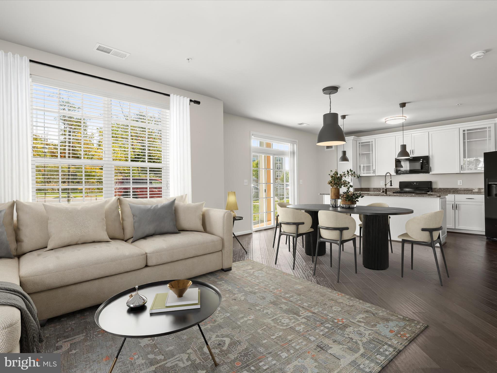 Virtually Staged Living & Dining