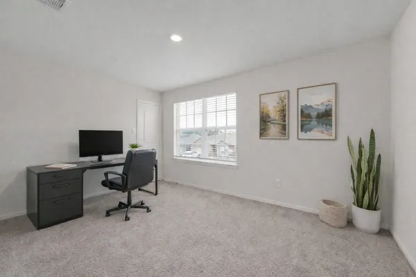 a view of a workspace with a window