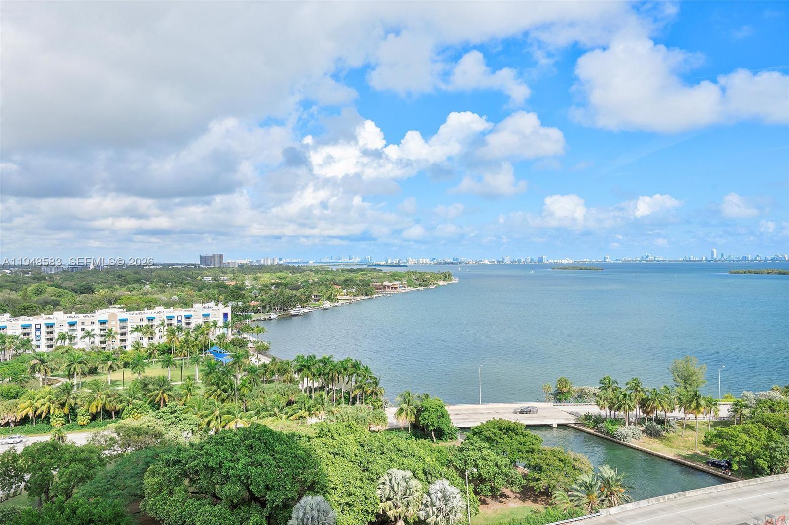 601 Northeast 36th Street, Unit 1310 Miami, FL 33137 - Photo 30 of 40 a view of a lake with a city